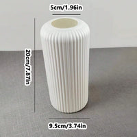 Striped Ceramic Style Vase