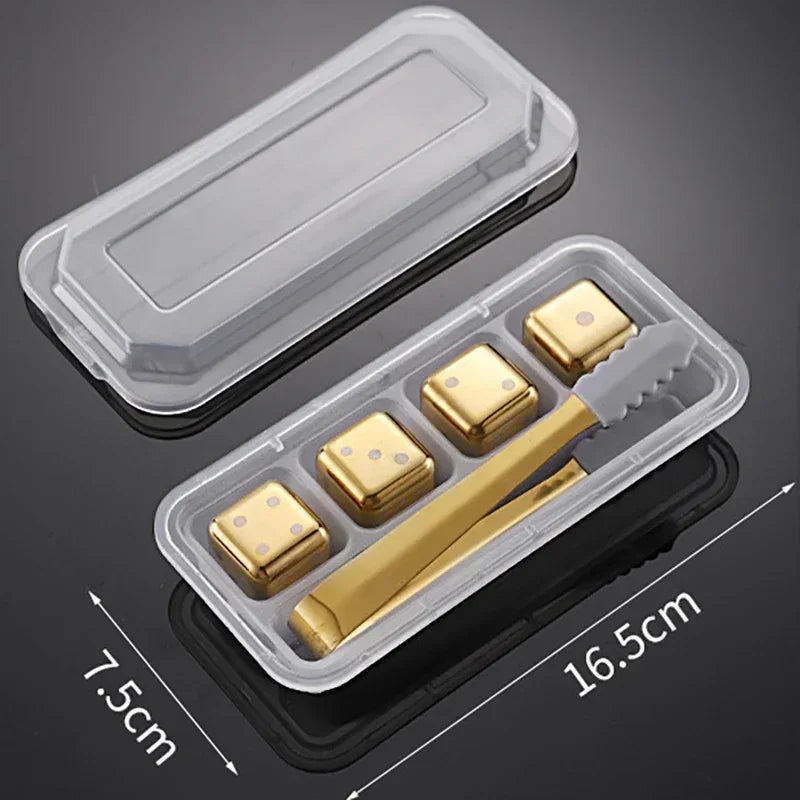 Reusable Stainless Whiskey Cubes