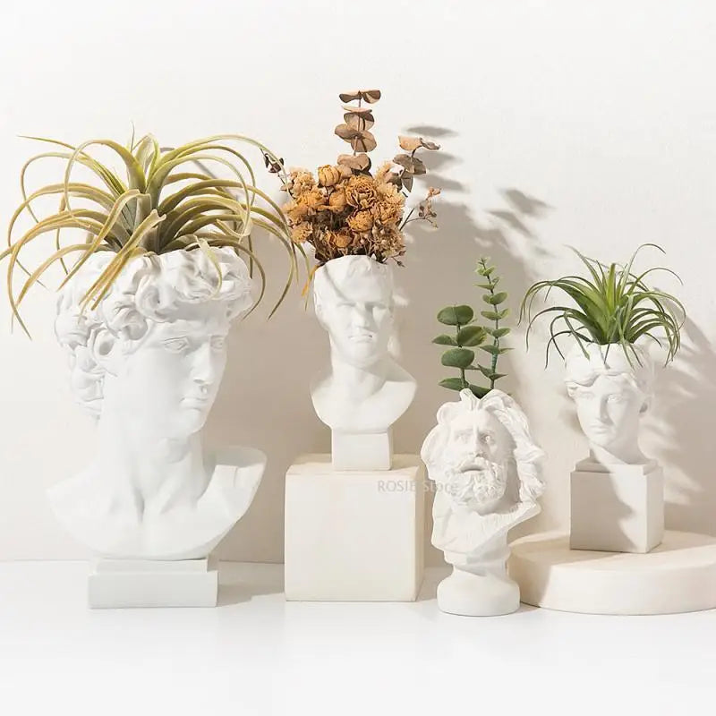 David Portrait Decorative Vase