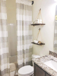 Rope Hanging Wooden Shelf