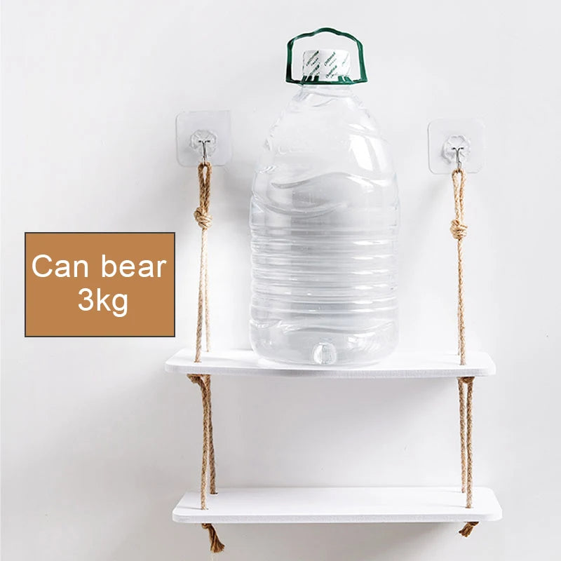 Wooden Multi-Tier Storage Shelf