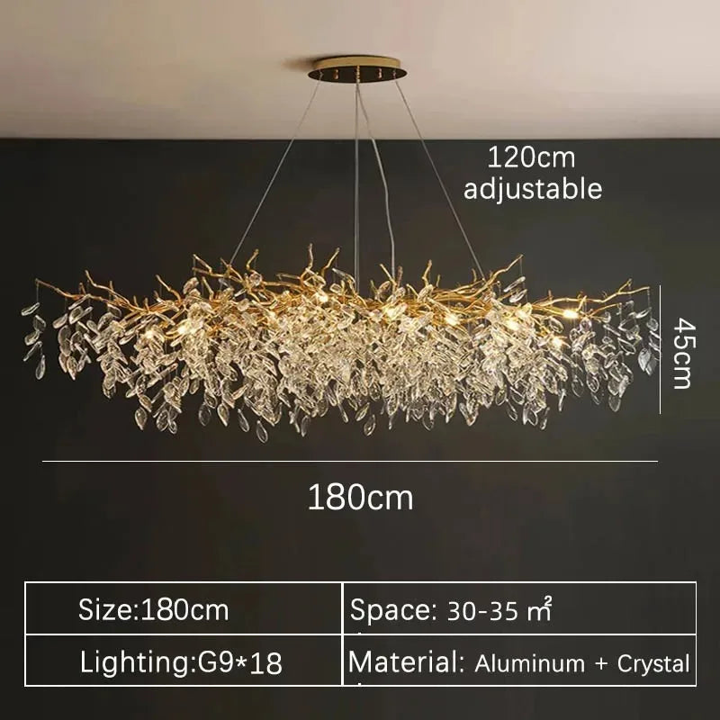 Crystal Island LED Chandelier