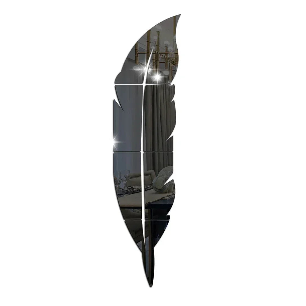 Dancing Feather Mirror Stickers