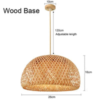 Handwoven Bamboo Pendant Light