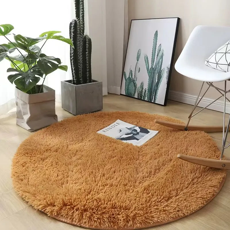 Fluffy Round Plush Carpet