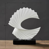 Golden Abstract Decor Sculpture
