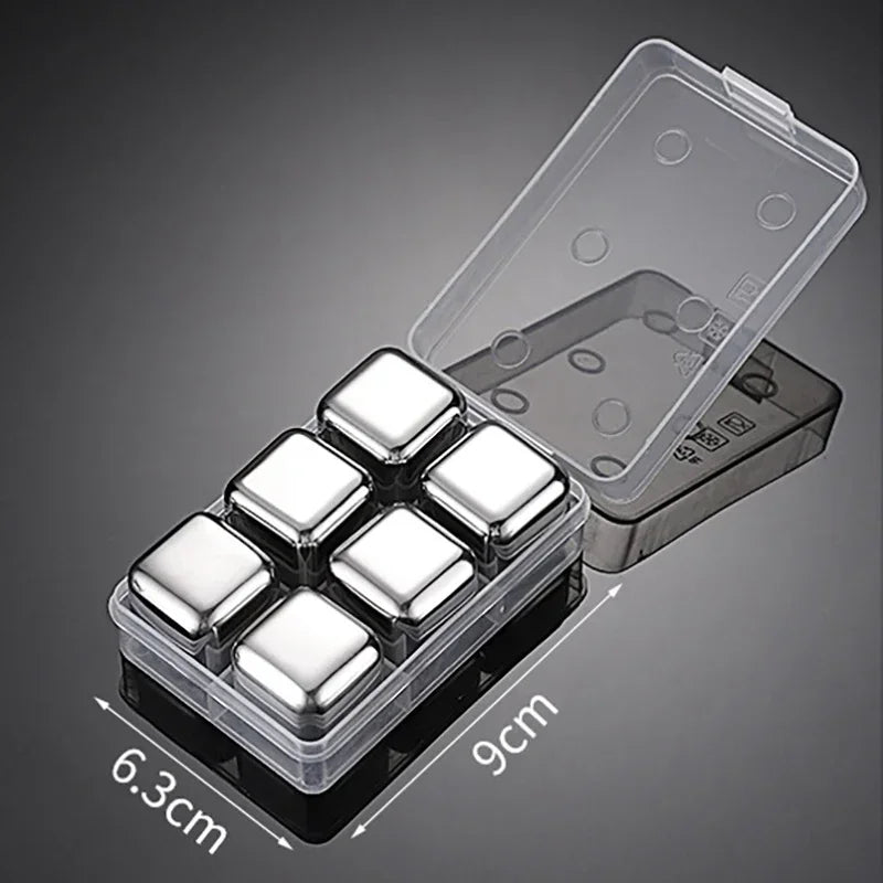 Reusable Stainless Whiskey Cubes