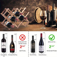 Collapsible Wooden Wine Rack