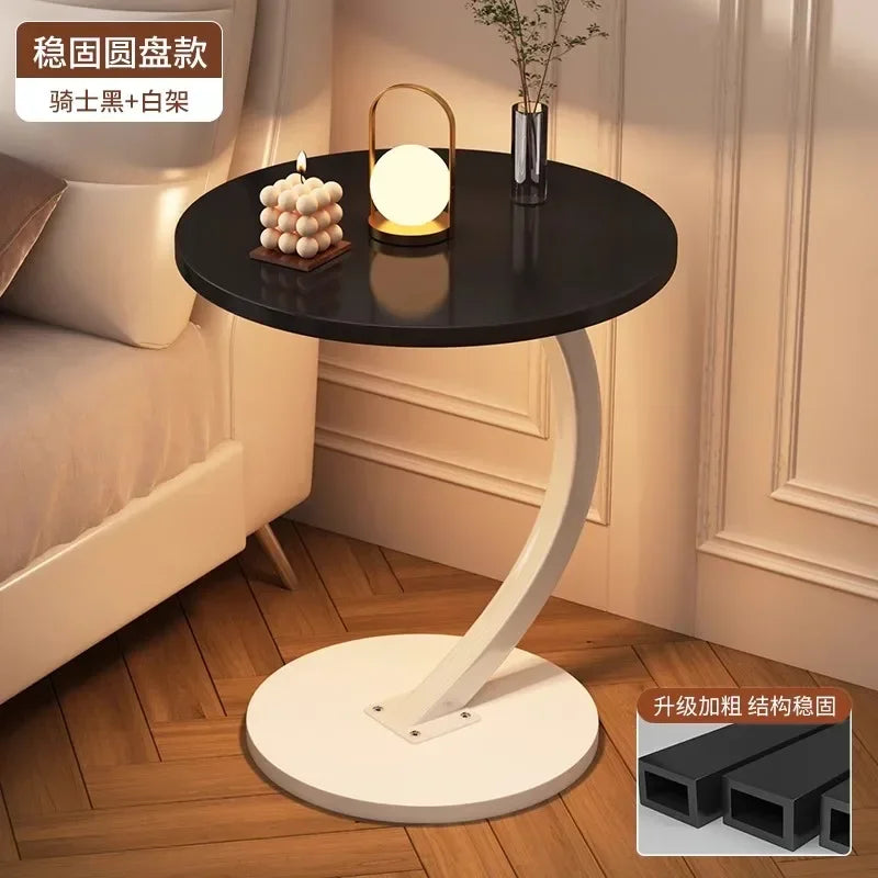 Round Space-Saving Coffee Table