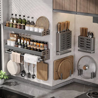 No-Drill Aluminum Kitchen Rack