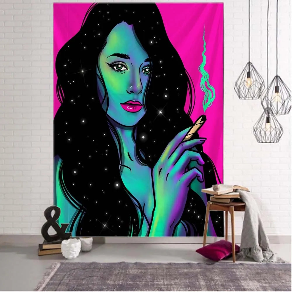 Psychedelic Boho Wall Tapestry