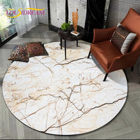 Marble Pattern Round Rug