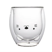 Animal Double-Wall Glass Mug