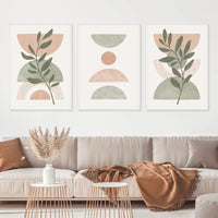 Boho Rainbow Leaf Prints