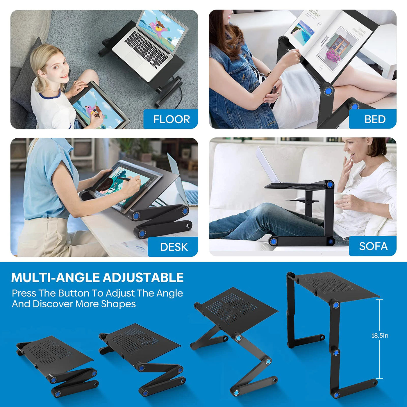 Aluminum Cooling Laptop Desk
