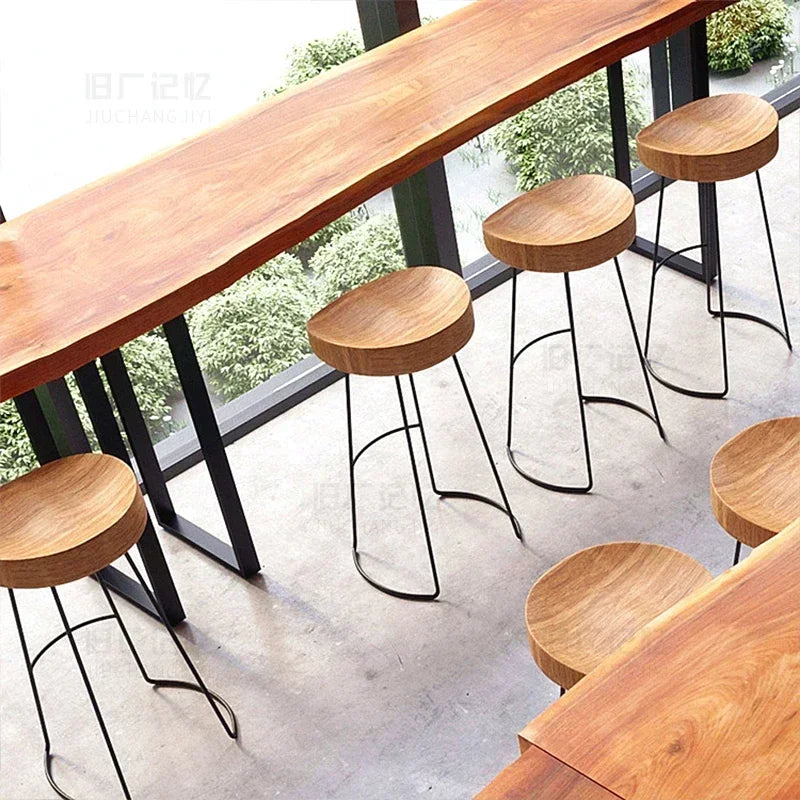 Solid Wood Bar Stool