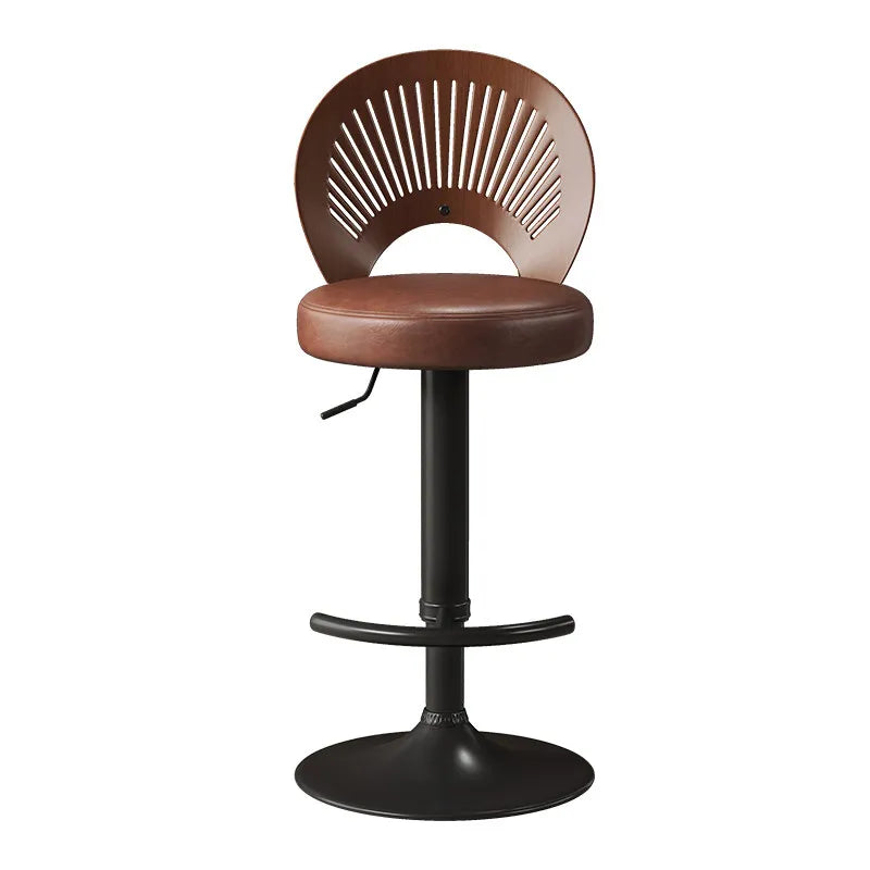 Adjustable Wood Bar Chair