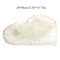 Heart Shaped Plush Rug