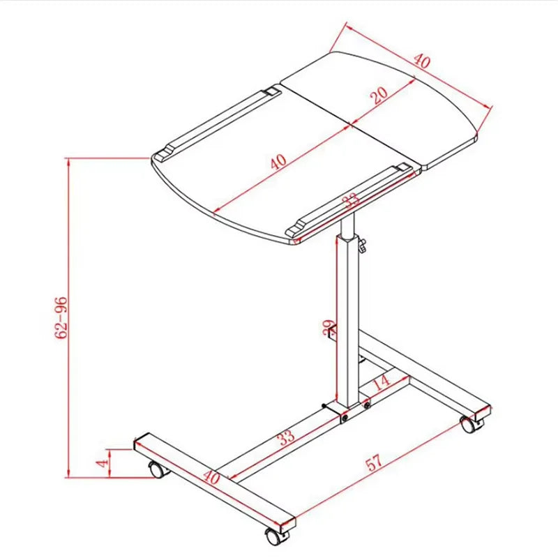 Rolling Rotating Laptop Desk