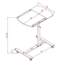 Rolling Rotating Laptop Desk