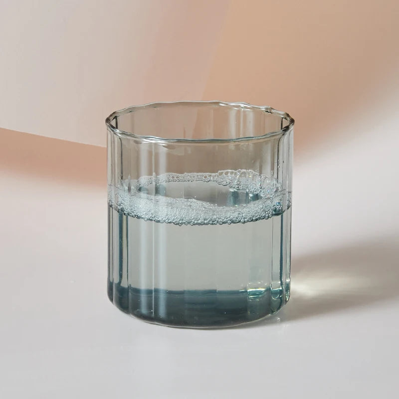 Heat-Resistant Striped Glass Cups