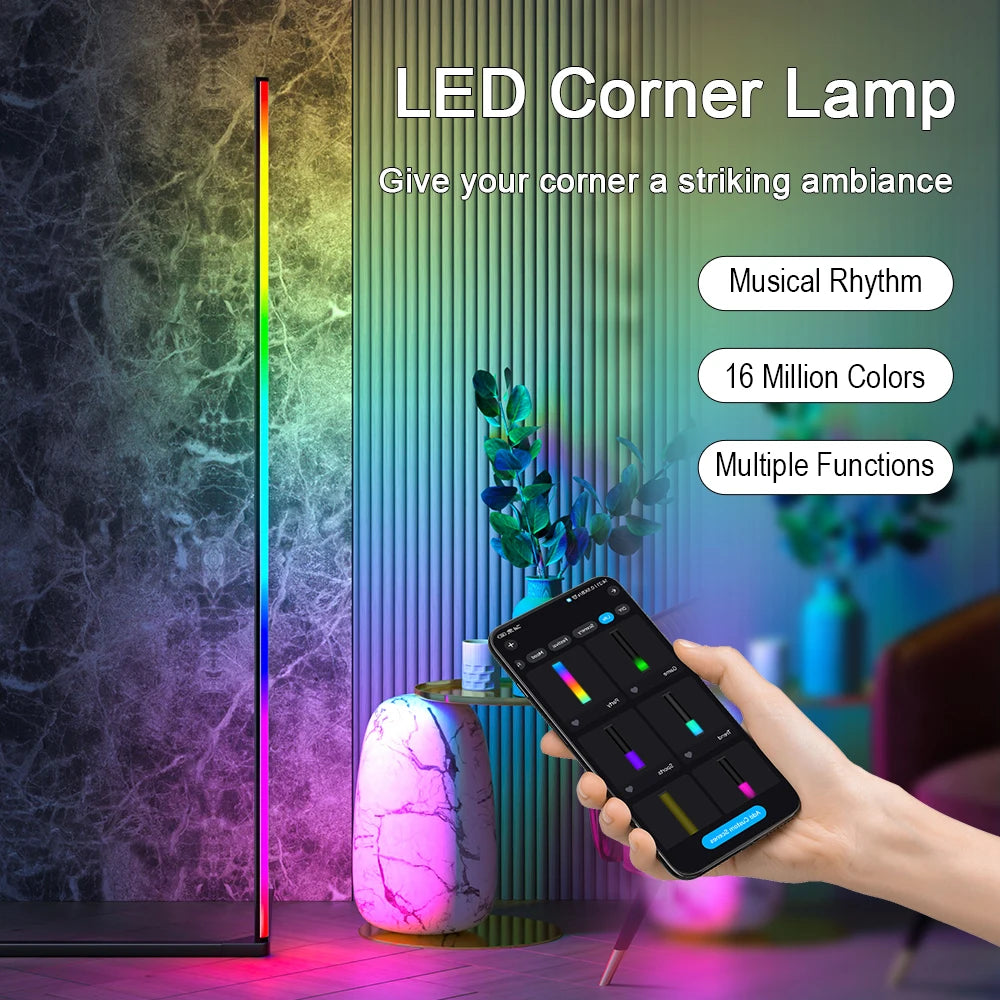 RGB Corner Floor Lamp