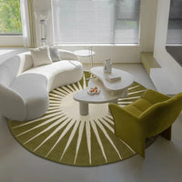 Round Fluffy Lounge Rug