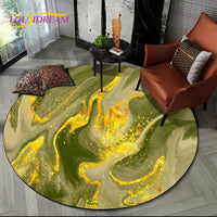 Marble Pattern Round Rug