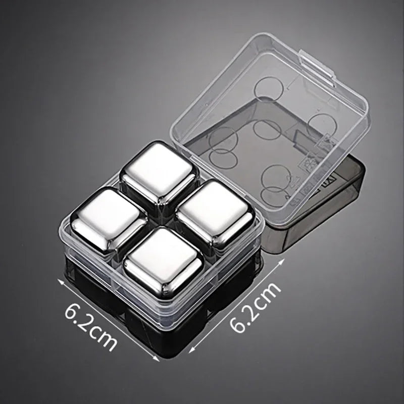 Reusable Stainless Whiskey Cubes