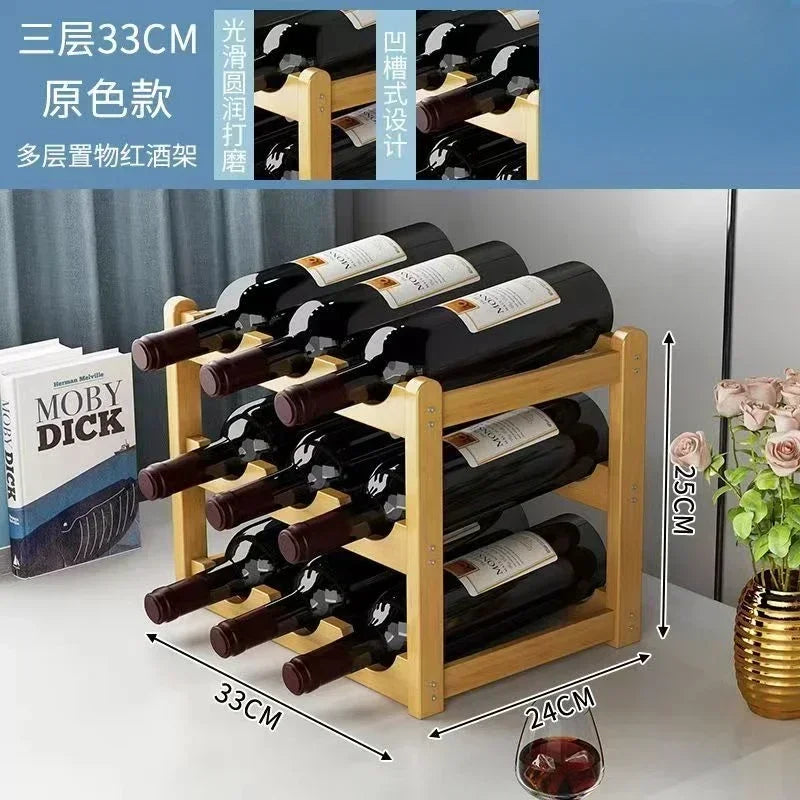 Modular Wooden Wine Rack