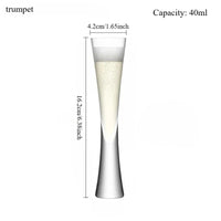 Glitter Champagne Flute Glasses