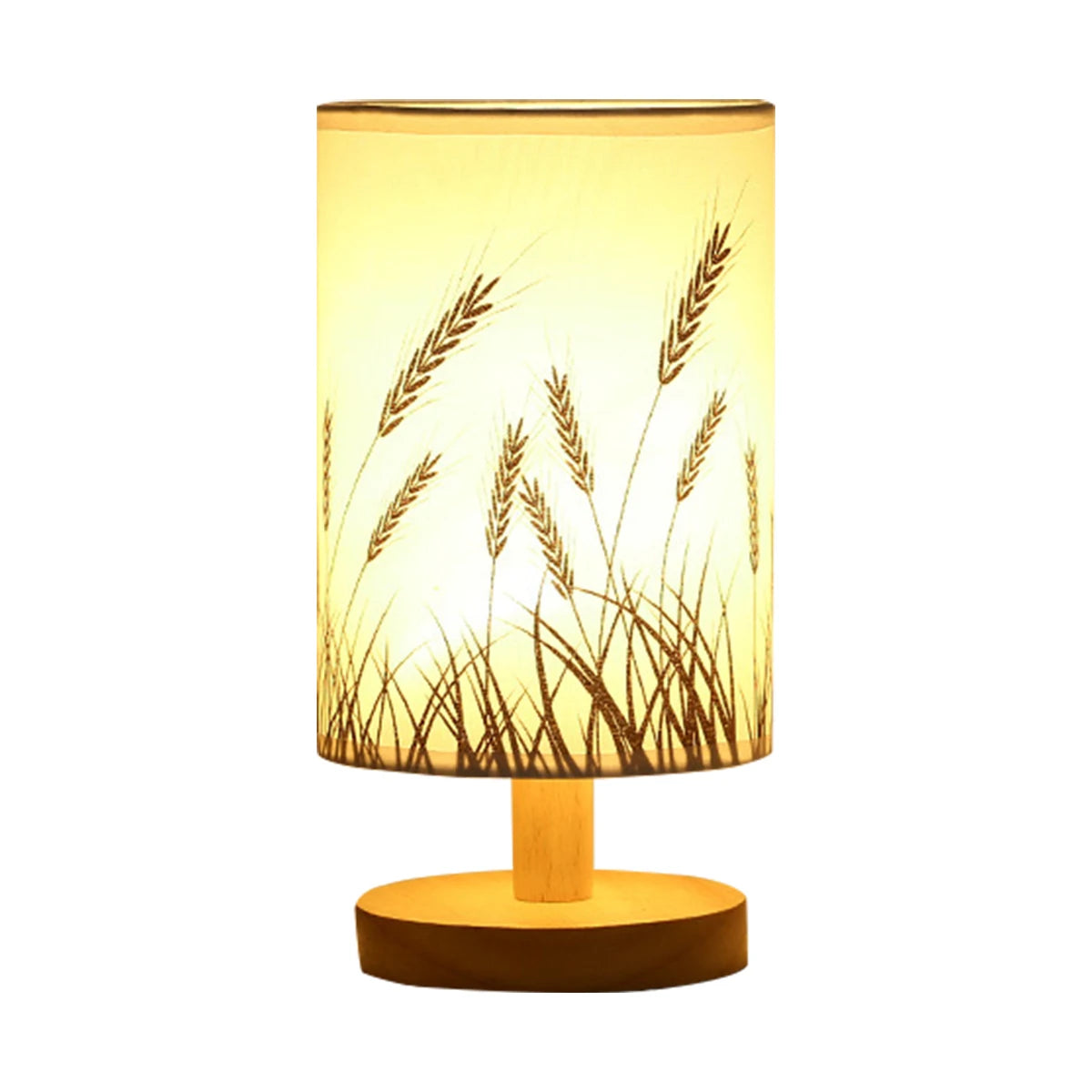 Wooden USB Bedside Lamp