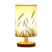Wooden USB Bedside Lamp
