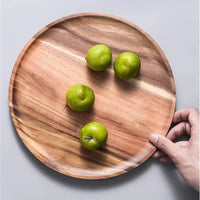 Wooden Round Serving Platter