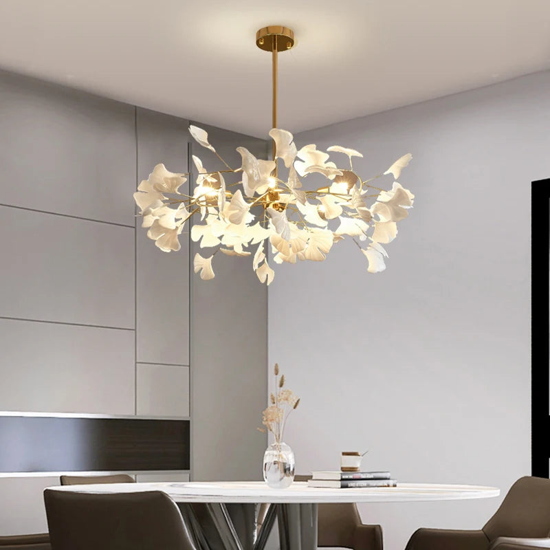 Ginkgo Ceramic LED Chandelier