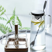 Bamboo Lid Glass Kettle