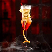 Female Silhouette Cocktail Glass