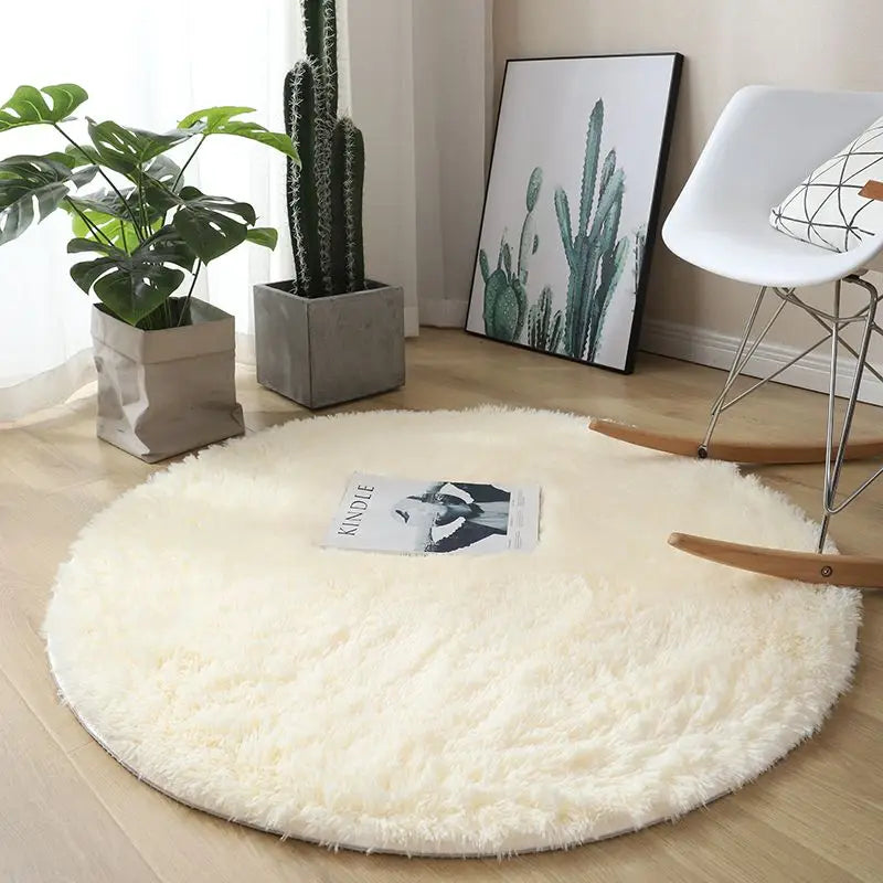 Fluffy Round Plush Carpet