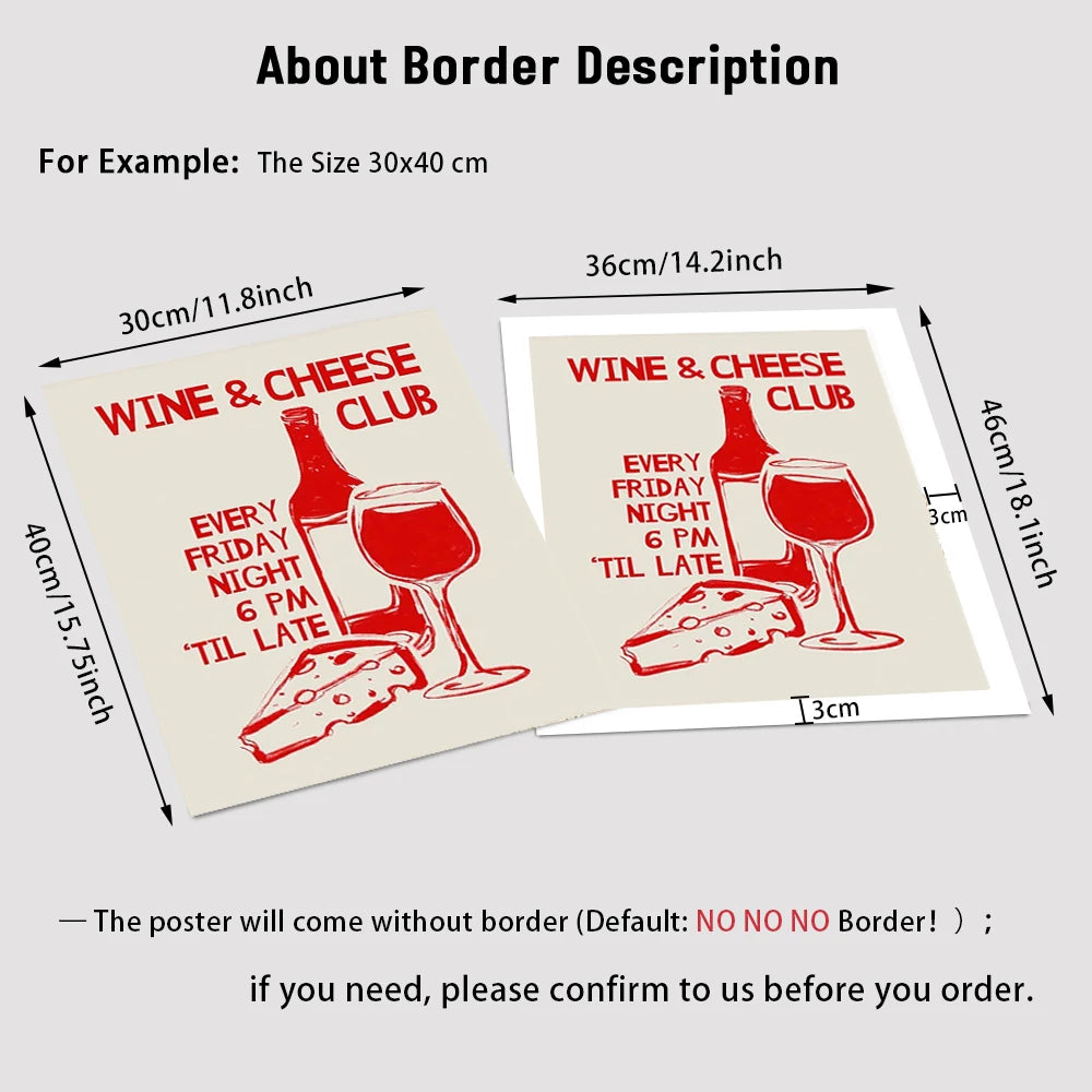 Wine Cheese Kitchen Prints
