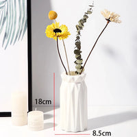 Striped Ceramic Style Vase