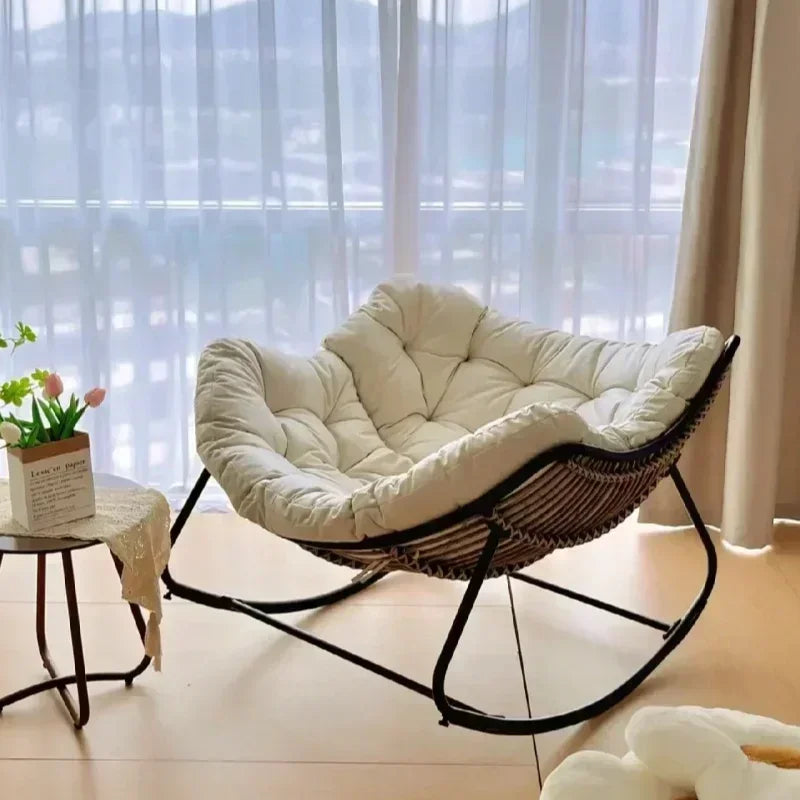 Rattan Bird Nest Rocker