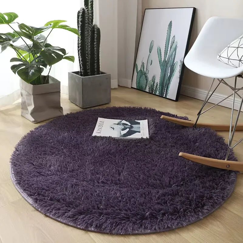 Fluffy Round Plush Carpet