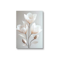 Beige Peony Canvas Prints