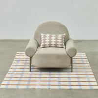 Minimalist Plaid Plush Rug
