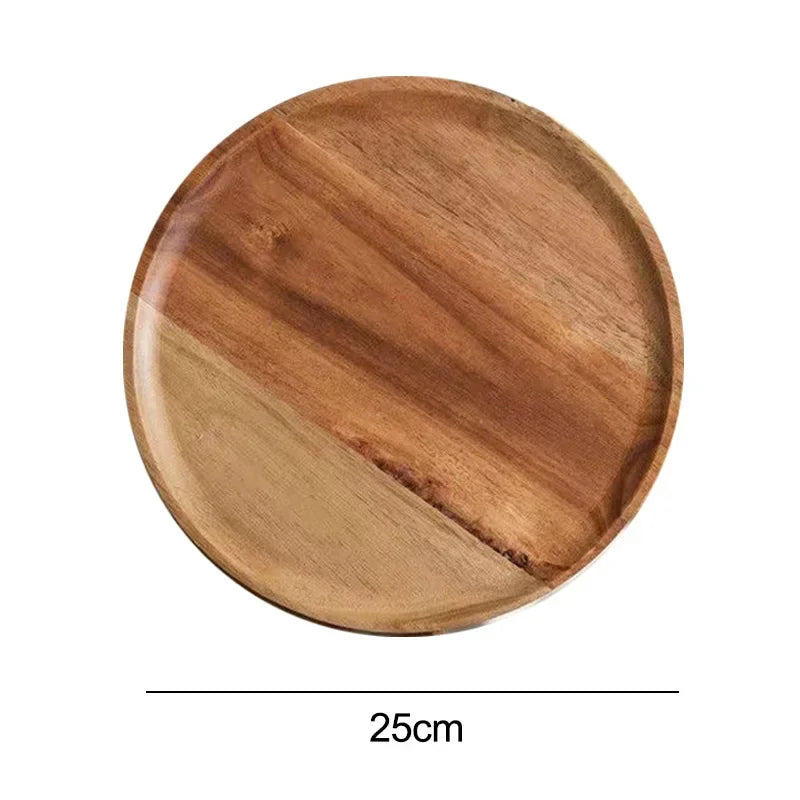 Wooden Round Serving Platter