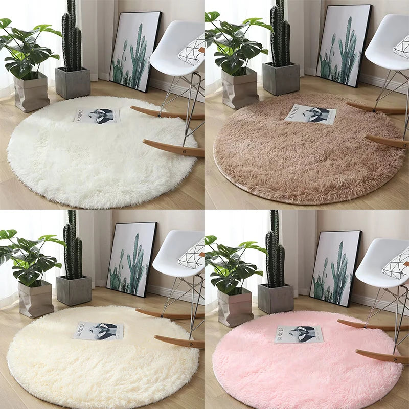 Fluffy Round Plush Carpet