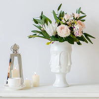 Sculptural Face Ceramic Vase