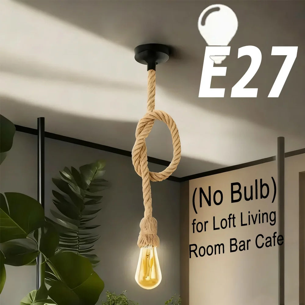 Hemp Rope Pendant Light