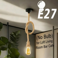 Hemp Rope Pendant Light