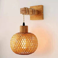 Handwoven Bamboo Pendant Light